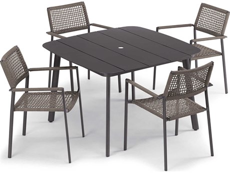 Oxford Garden Eiland Aluminum Dining Set