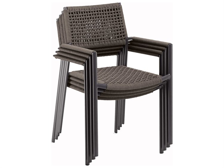 Oxford Garden Eiland Aluminum Strap Dining Chair Set of 4