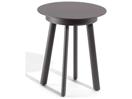 Oxford Garden Eiland Aluminum Round End Table