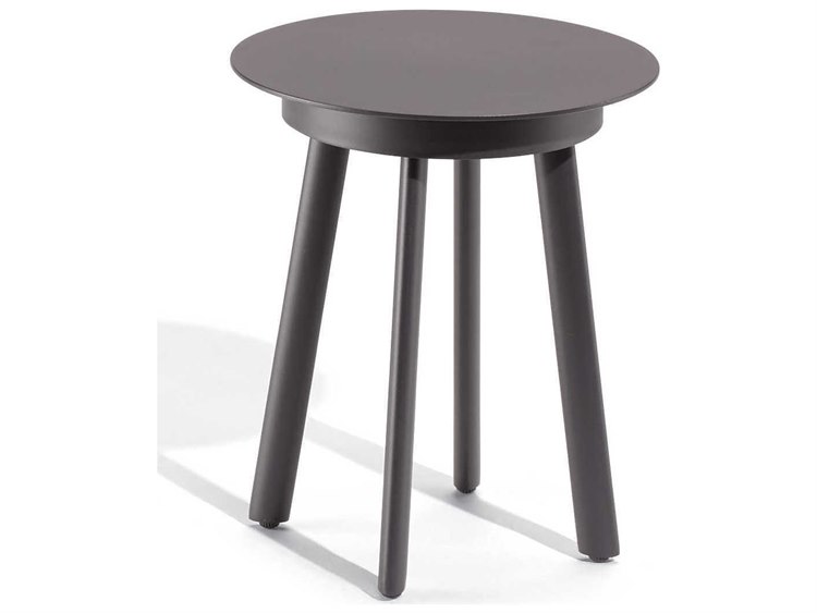 Oxford Garden Eiland Aluminum Round End Table