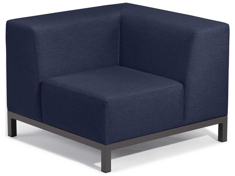 Oxford Garden Koral Modular Corner Aluminum Cushion Lounge Chair