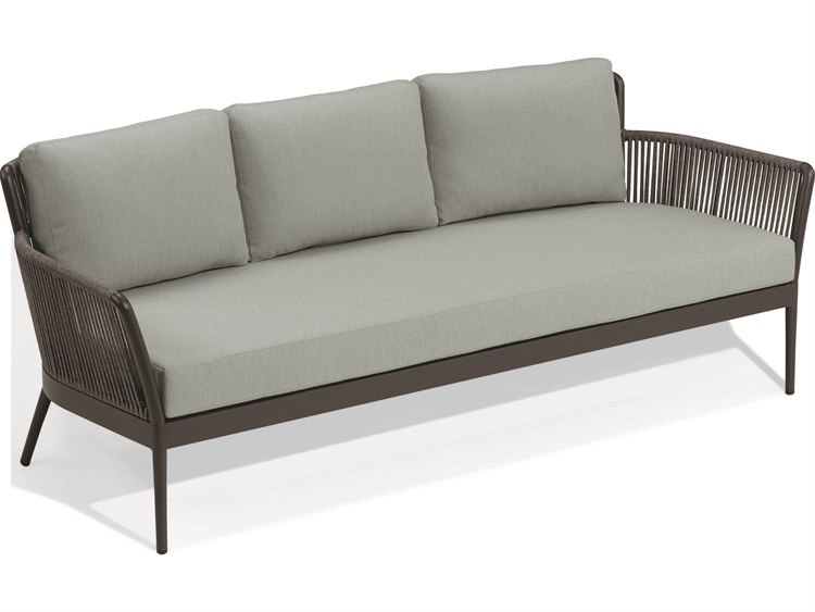 Oxford Garden Nette Aluminum Seafoam Cushion Sofa