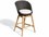 Oxford Gardens Tulle Teak Natural / Flax-Mena Bar Chair with Bliss Linen Cushion  OXFTLBCHWFLN