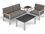 Oxford Garden Travira Aluminum Cushion Lounge Set  OXFTRAVIRA4PCPCAVNTTEKWOODASHTBCHATSET