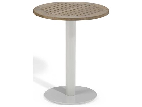 Oxford Garden Travira Aluminum Vintage Round Bistro Table