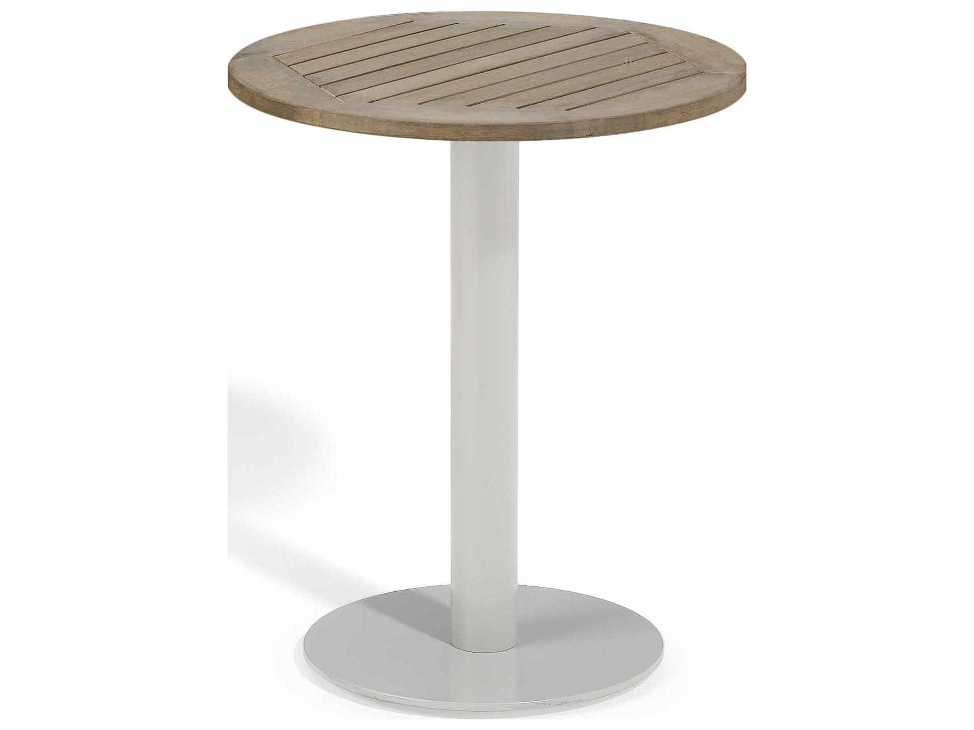 Oxford Garden Travira 24'' Wide Aluminum Round Bistro Table | TV24TAV