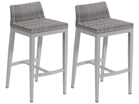 Oxford Garden Argento Wicker Bar Stool (Price Includes Two)