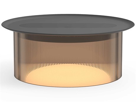 Pablo Carousel Round Metal Bronze End Table