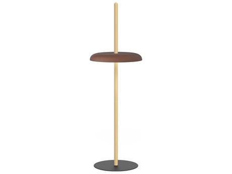 Pablo Nivel White Oak Espresso Wood Floor Lamp