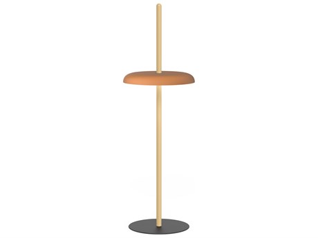 Pablo Nivel White Oak Terracotta Wood Floor Lamp