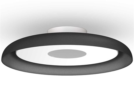Pablo Nivel 1-Light Black Round Flush Mount