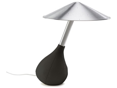Pablo Piccola Black Glass Tube Table Lamp