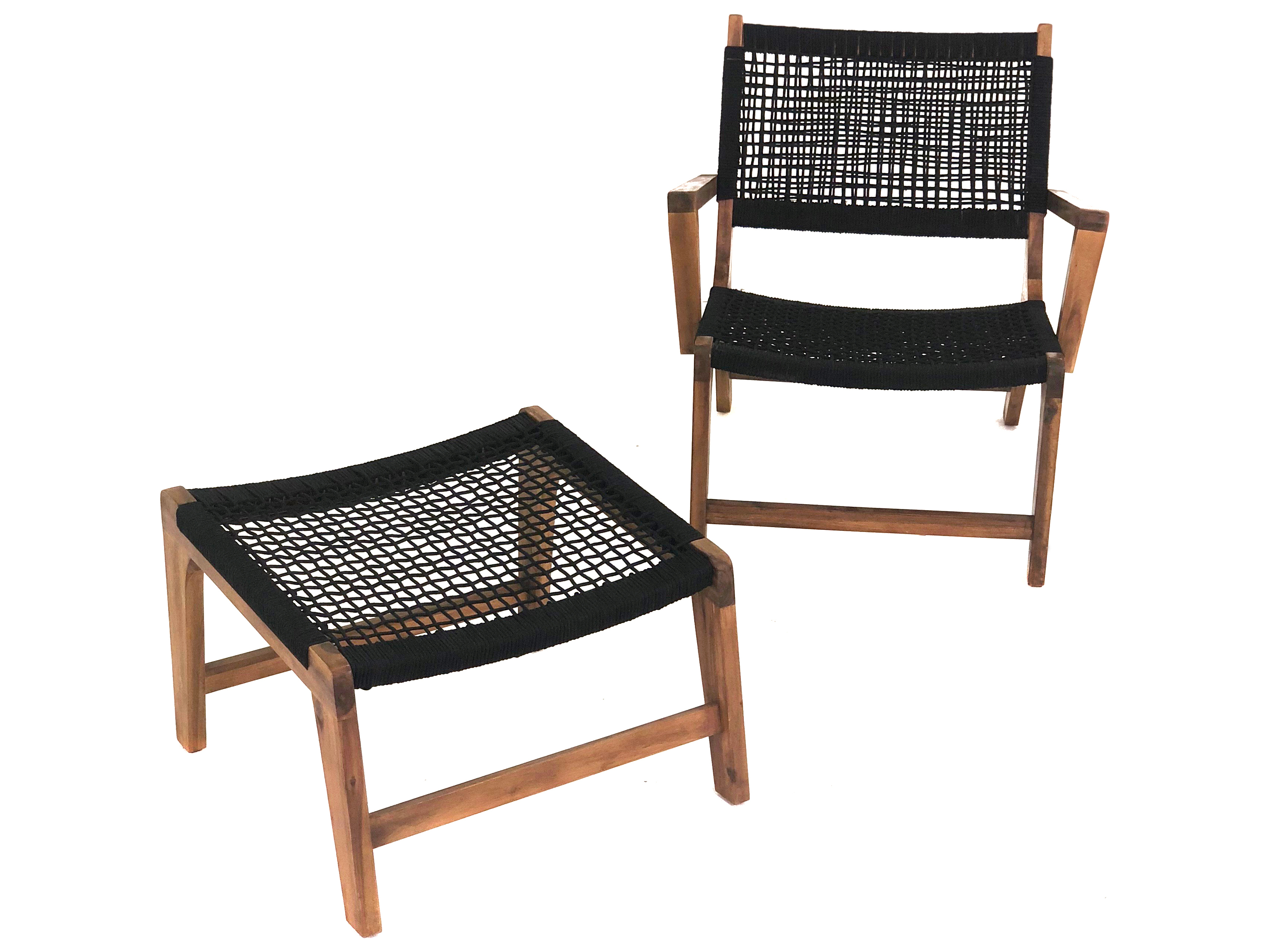 outdoor chair with footrest