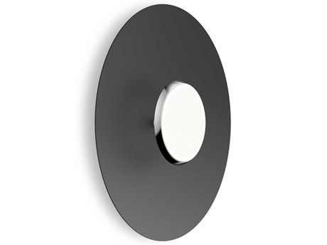 Pablo Sky Dome 1-Light Black Chrome Wall Sconce