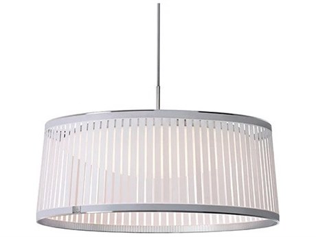 Pablo Solis 1-Light White Drum Pendant