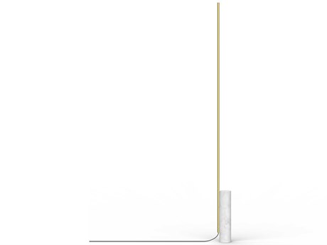 Pablo T.O White Marble Brass Floor Lamp