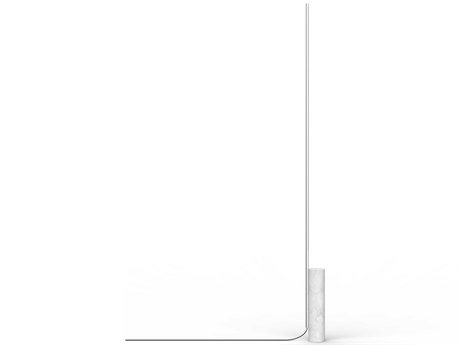Pablo T.O White Marble Chrome Floor Lamp