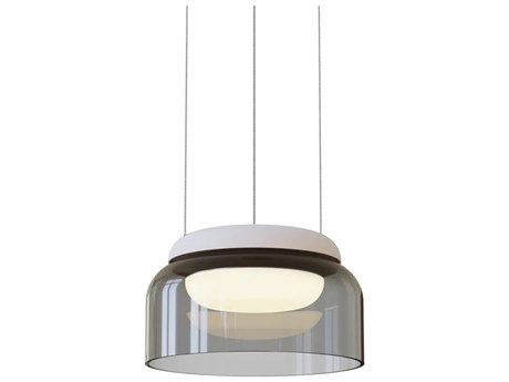 Pablo Totem Mini 1-Light Smoke Gray Dome Pendant