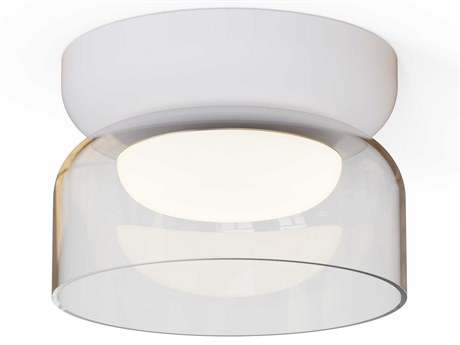 Pablo Totem Mini 1-Light Clear Dome Flush Mount