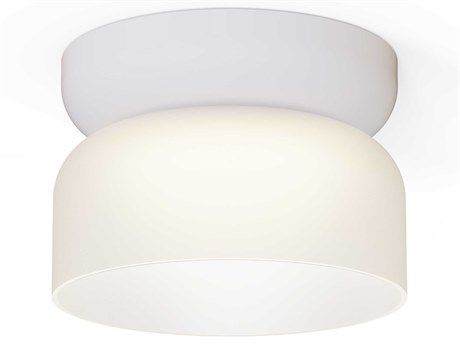 Pablo Totem Mini 1-Light White Dome Flush Mount
