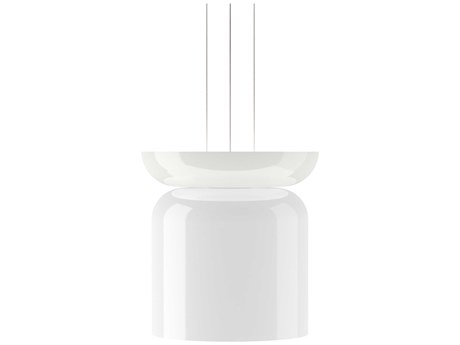 Pablo Totem Up and Down 2-Light Opal White Geometric Pendant