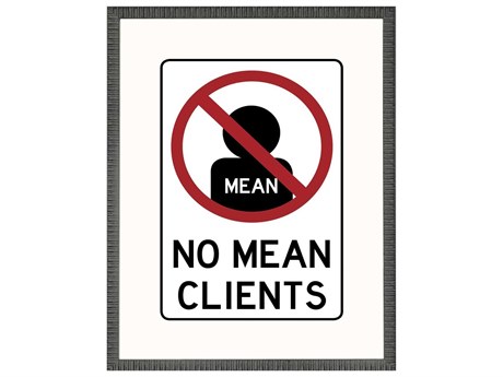 Paragon No Mean Clients Framed Print