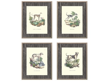 Paragon Animals French Dogs Wall Art Set of 4