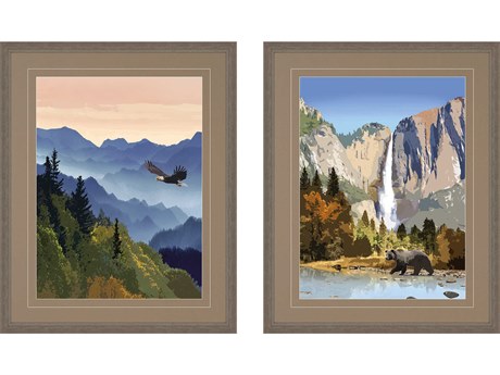 Paragon Landscapes National Parks-II Wall Art Set of 2