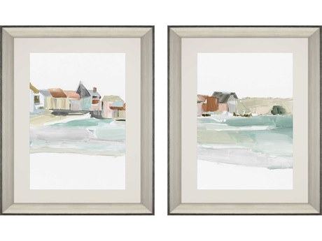 Paragon Waterside Seaside Tranquility Wall Art Set of 2