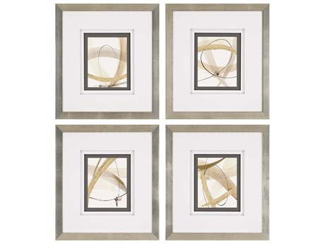 Paragon Geometrics Scroll Series-I Wall Art Set of 4