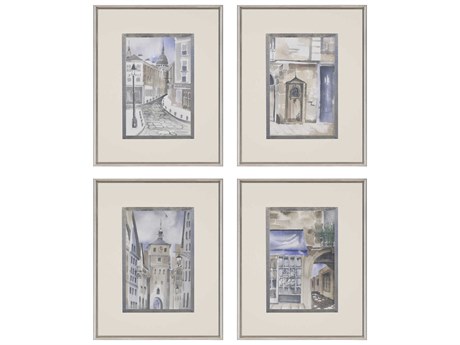 Paragon Scenic La Ville-II Wall Art Set of 4