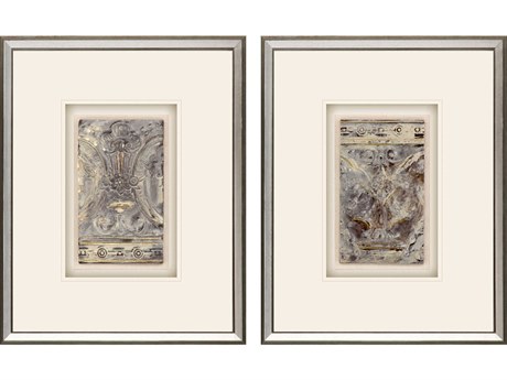Paragon Architectural Metallic Relic Shadow boxes Set of 2