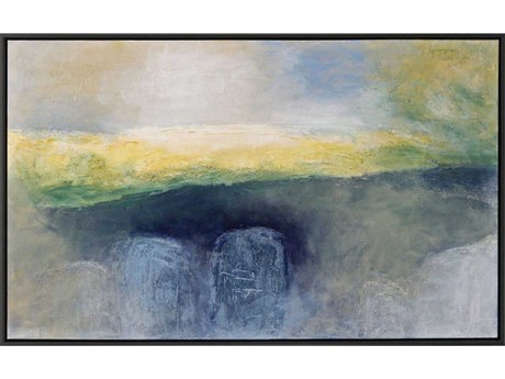 Paragon Waterside Deep Blue Horizon Canvas Wall Art