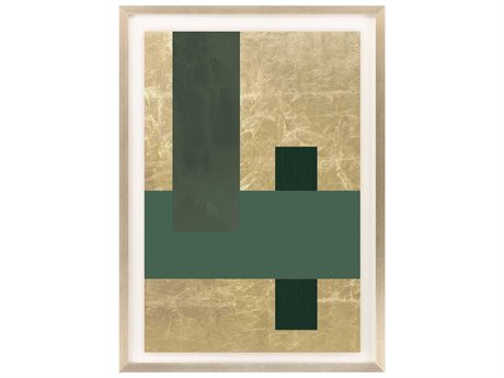 Paragon Geometrics Gold Colorblock-III Wall Art