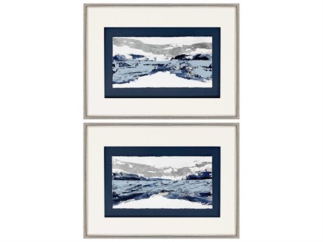 Paragon Abstract Blue View Wall Art Set of 2