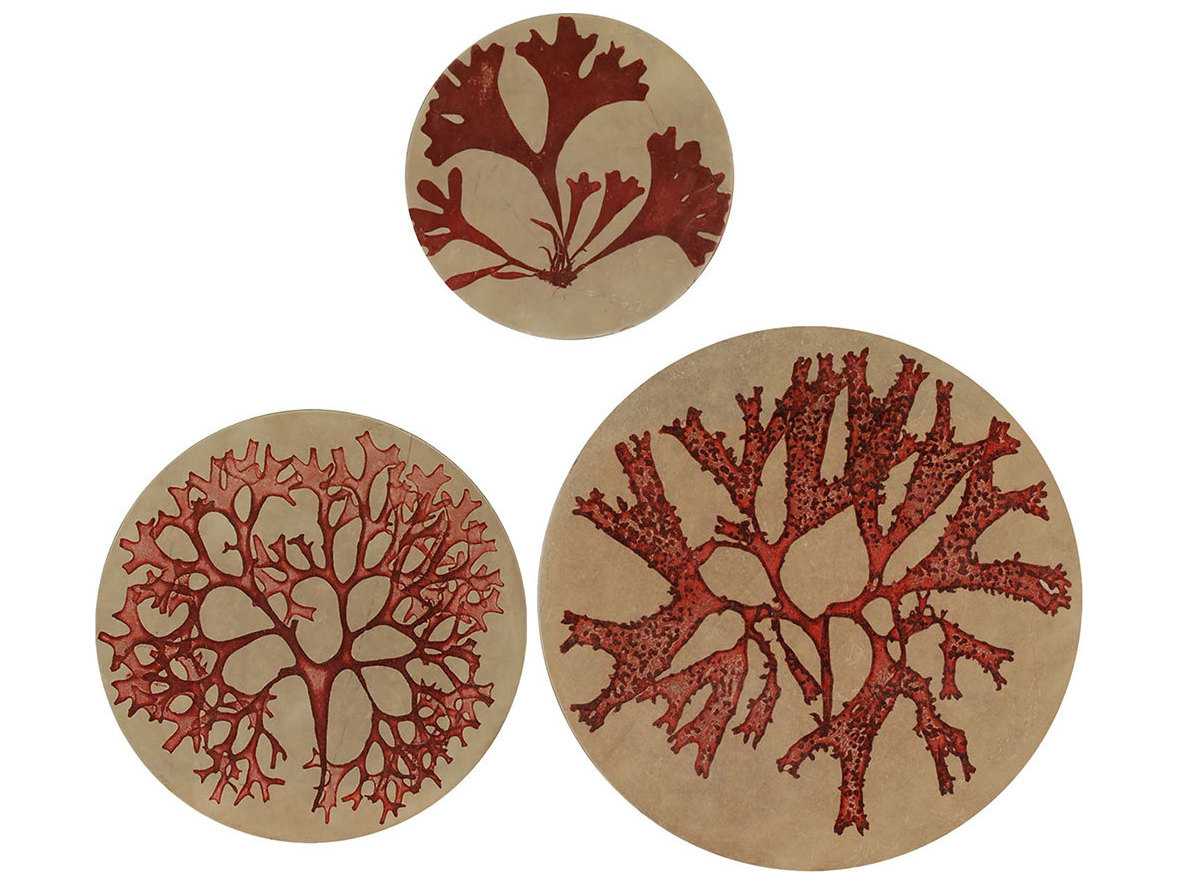 Paragon Kinder Harris Ocean Life Red Metal Wall Art Three Piece Set Paragon Kinder Harris Ocean Life Red Metal Wall Art Three Piece Set