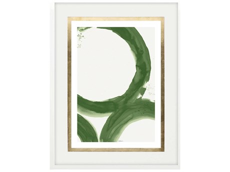 Paragon Abstract Green Rings of Water-I Wall Art