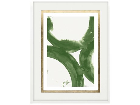 Paragon Abstract Green Rings of Water-II Wall Art
