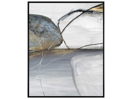 Paragon Teal Stones-II Canvas Wall Art