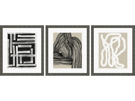 Paragon Naive Lines-III Wall Art Set of 3