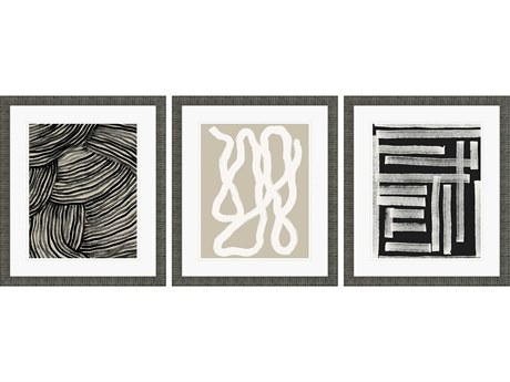 Paragon Naive Lines-IV Wall Art Set of 3