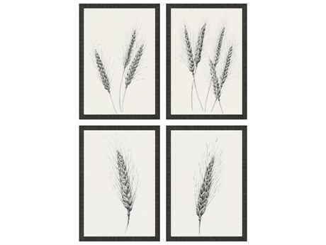 Paragon Florals Wavering Wheat Wall Art Set of 4