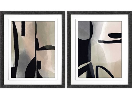 Paragon Abstract Shape Shift-I Wall Art Set of 2