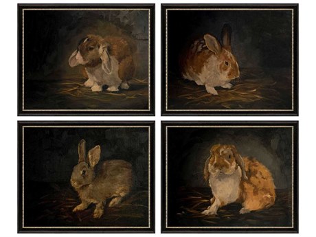 Paragon Animals Resting Bunny Wall Art Set of 4
