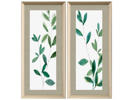Paragon Florals Growing Green Wall Art Set of 2