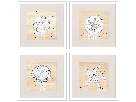 Paragon Waterside Ocean Gems Wall Art Set of 4