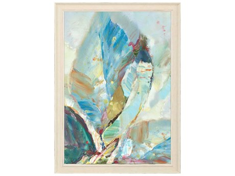 Paragon Florals Aqua Leaf-I Wall Art