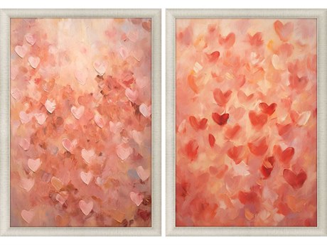 Paragon Heart Pattern Wall Art Set of 2