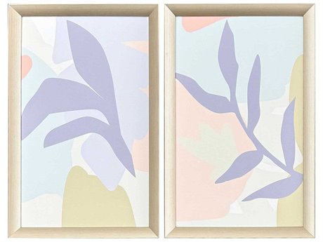 Paragon Florals Pastel Tropics Wall Art Set of 2