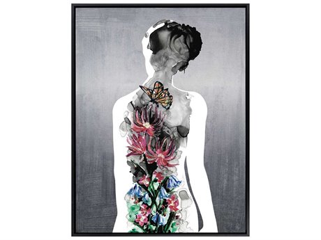 Paragon Figurative Silhouette in Bloom-II Canvas Wall Art